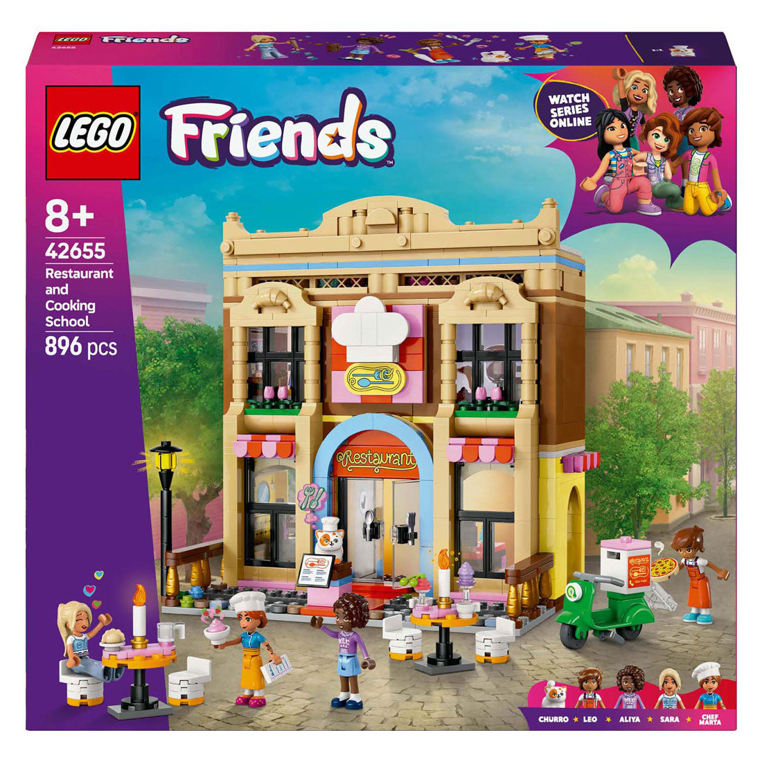 Lego Friends 42655 Restaurant og madlavningsskole