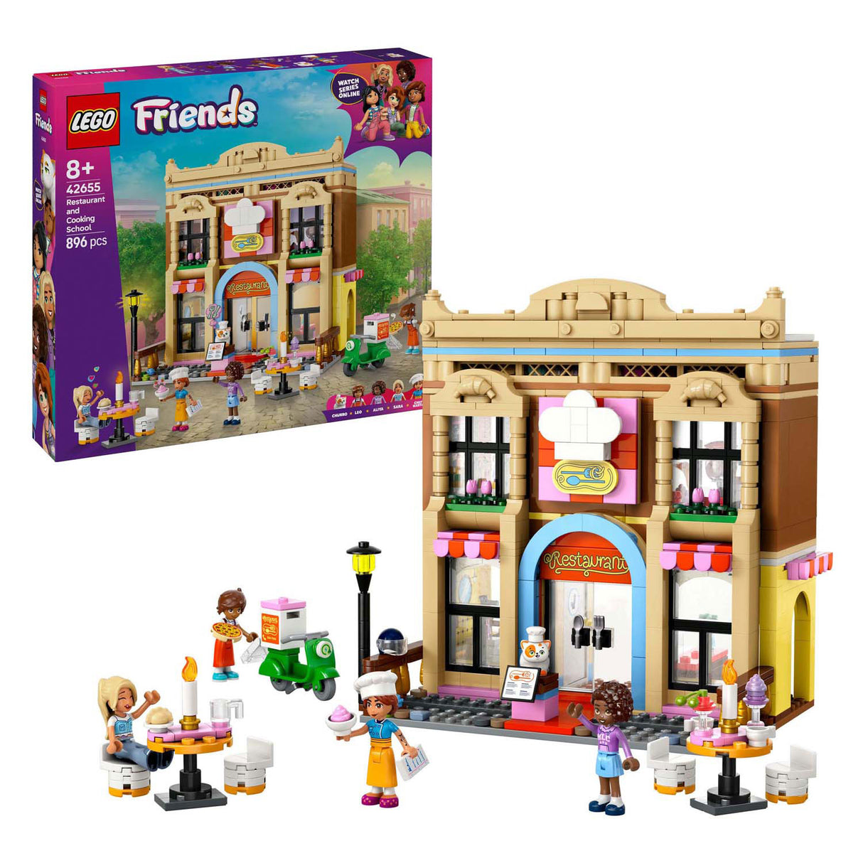 Lego Friends 42655 Restaurant og madlavningsskole