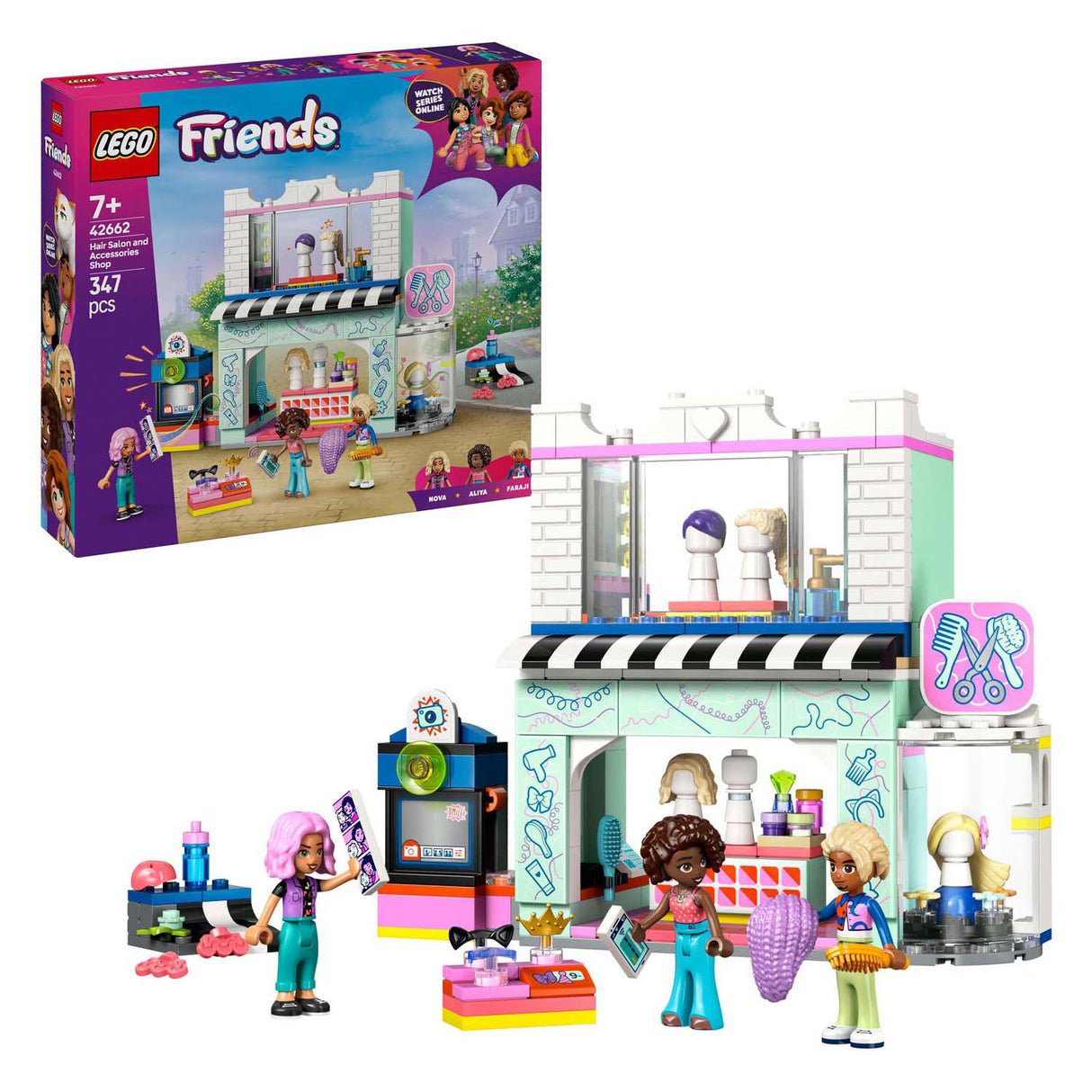 Lego friends 42662 kapsalon en accessoirewinkel