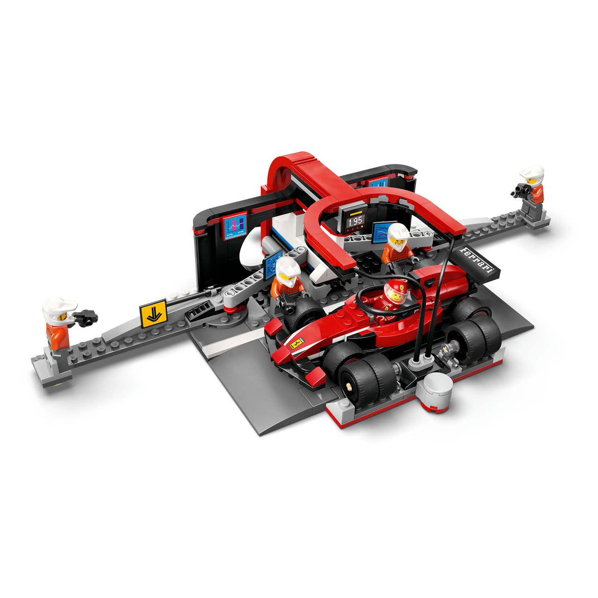 Lego City 60443 F1 Pitstop and Pitcrew with Ferrari Auto