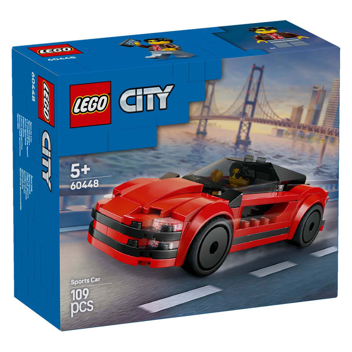 Lego city 60448 voiture de sport rouge