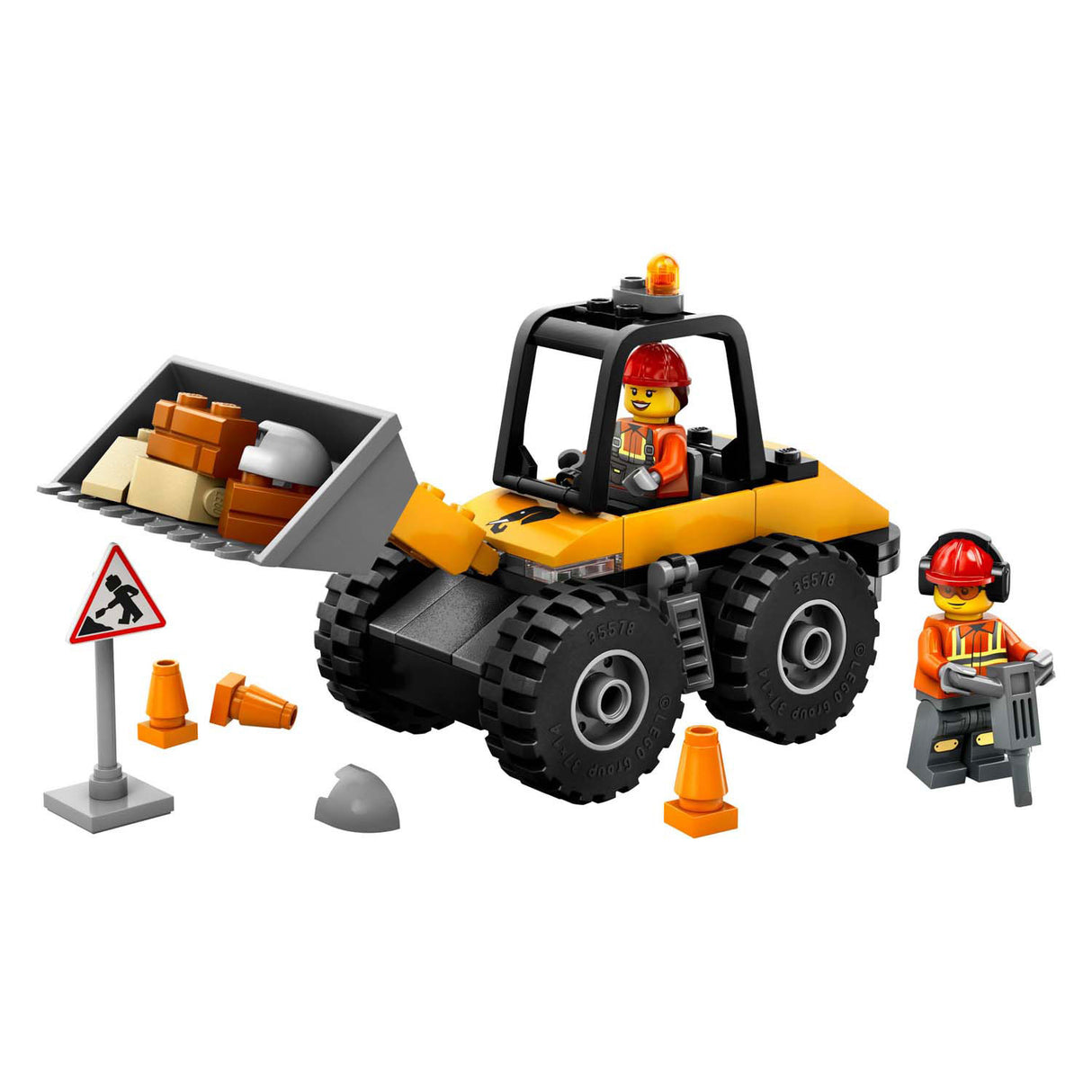 LEGO CITY 60450 cargador de ruedas amarillas