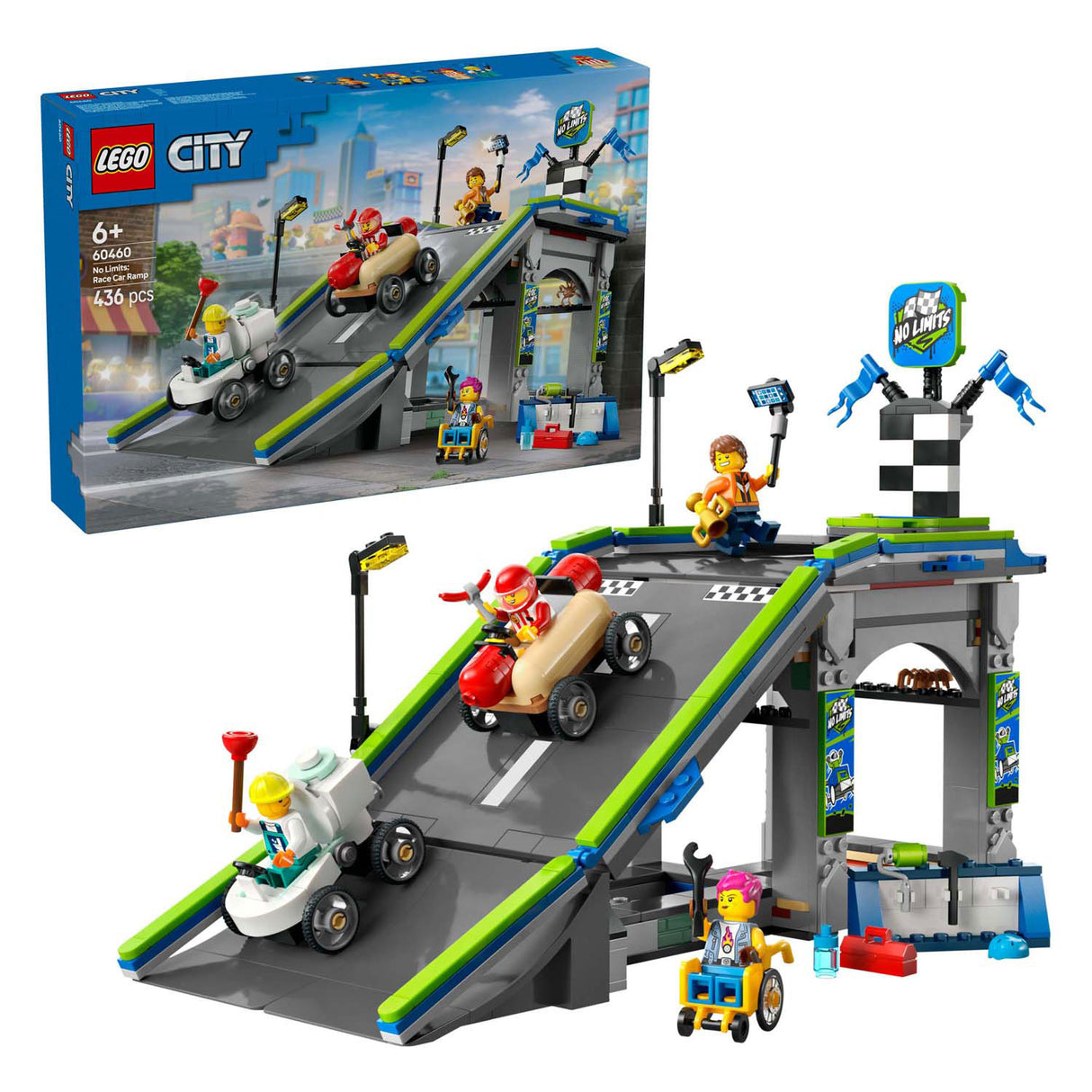 Lego city 60460 snelle schans voor raceauto's