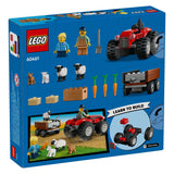 Lego city 60461 tracteur rouge avec remorque et mouton