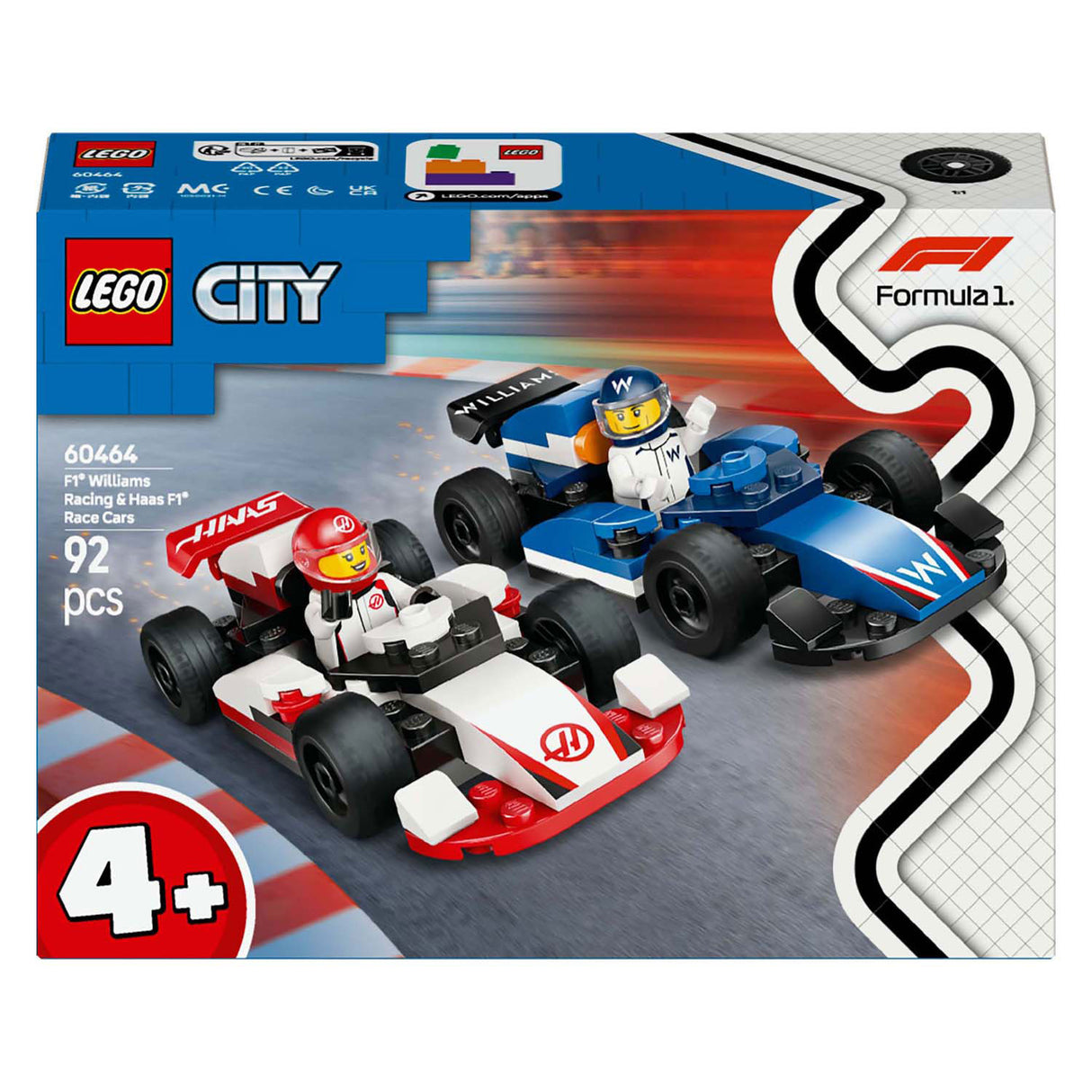 Lego F1 Haas und Williams rennen -60464