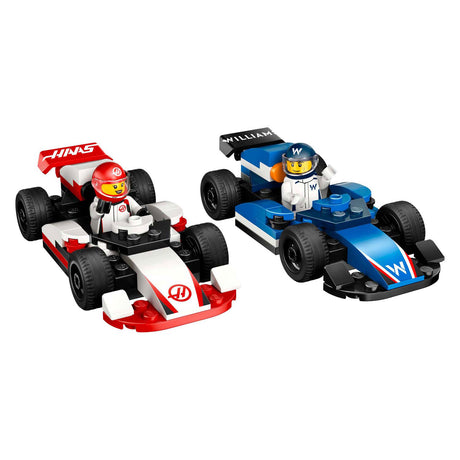 Lego city f1 williams racing et haas f1 voitures de course - 60464