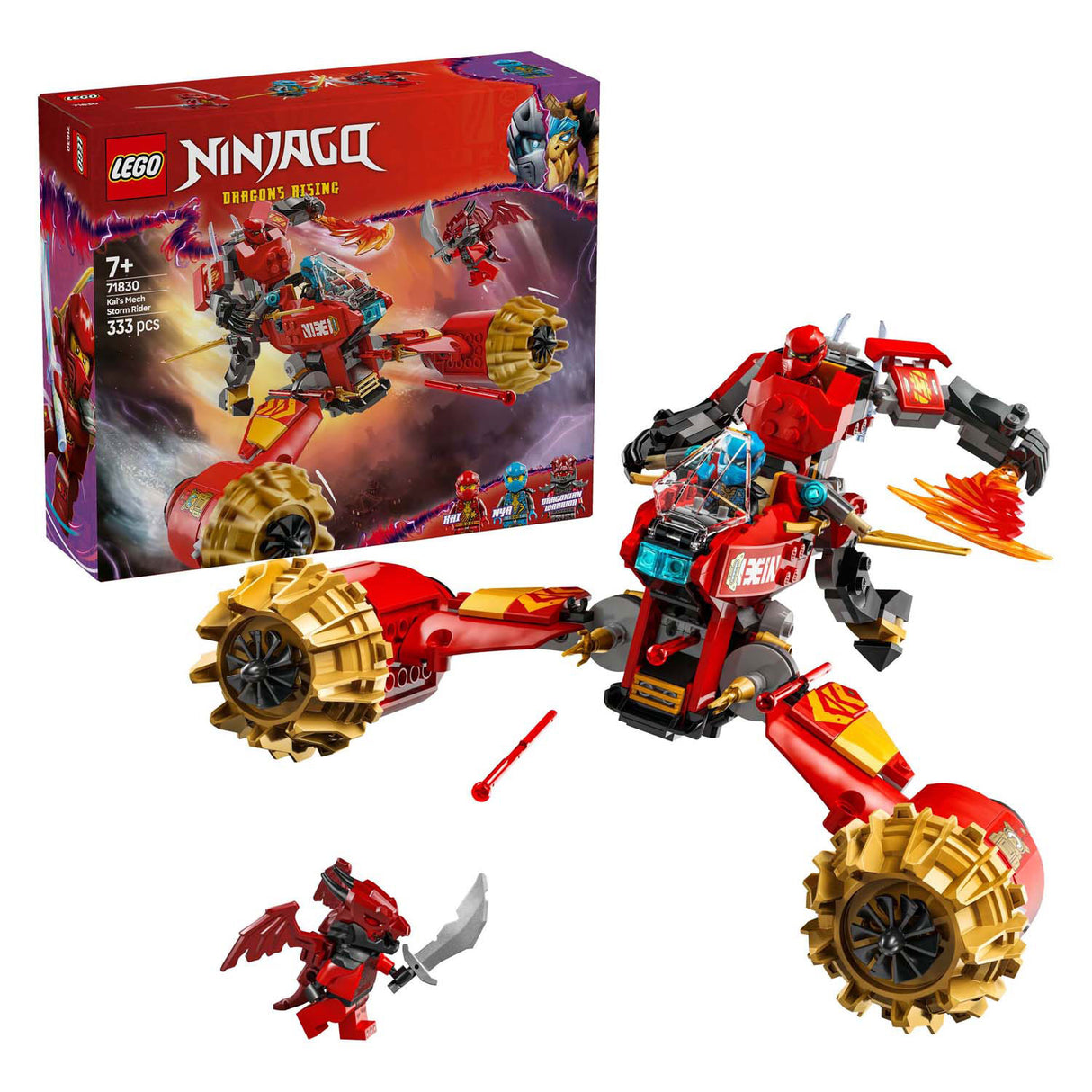 LEGO NINJAGO 71830 Véhicule de MECHESTORM de Kai