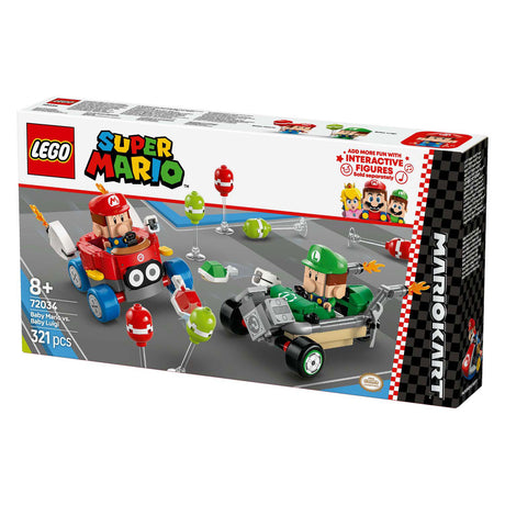 Lego super mario 72034 mario kart bébé mario contre bébé Luigi