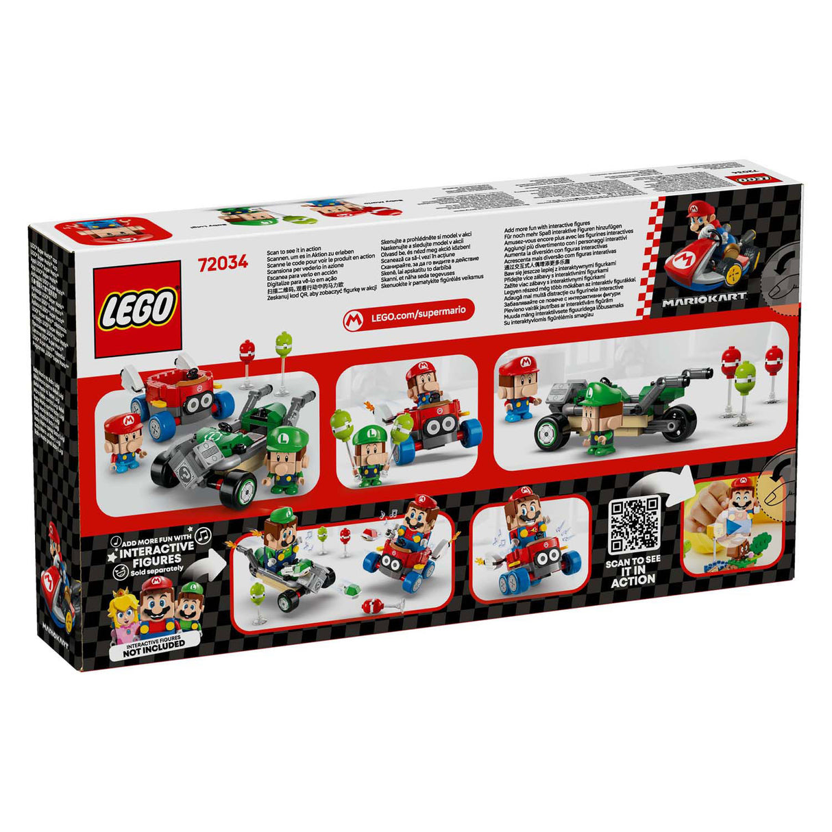 Lego super mario 72034 mario kart bébé mario contre bébé Luigi