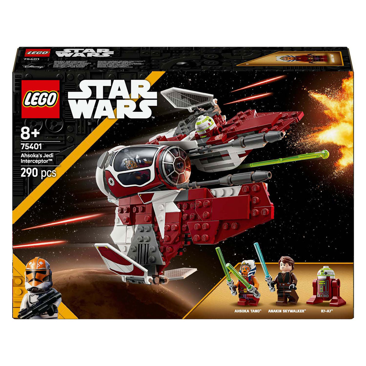 Lego Star Wars™ L'Intercepteur Jedi d'Ahsoka™ 75401