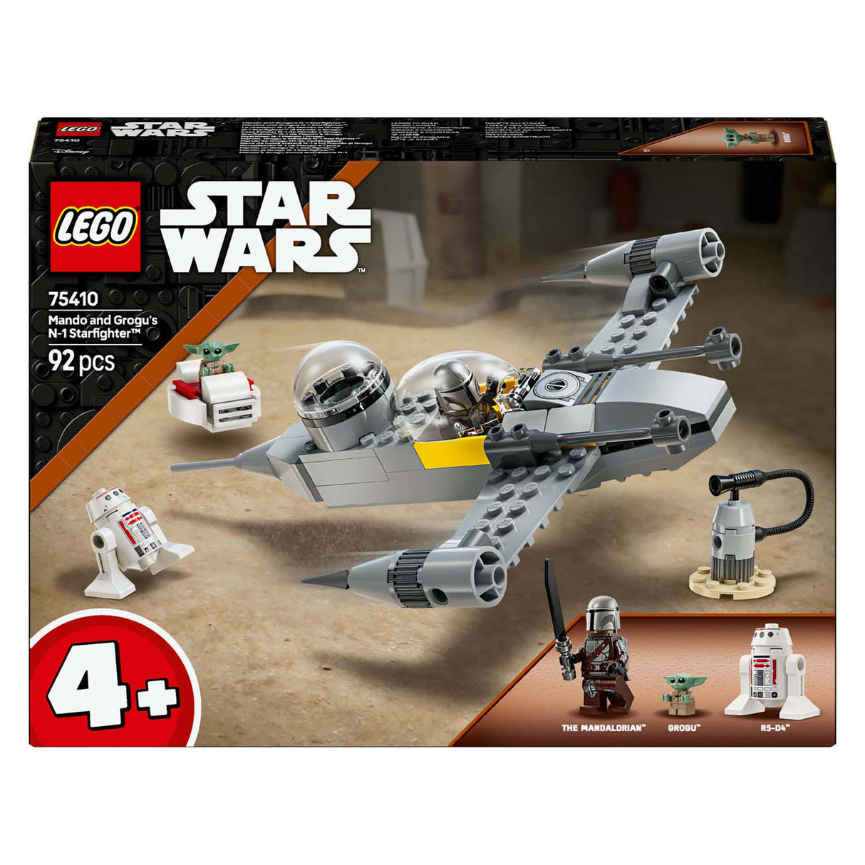 Lego Star Wars 75410 Mando in Grogu's N-1 Starfighter