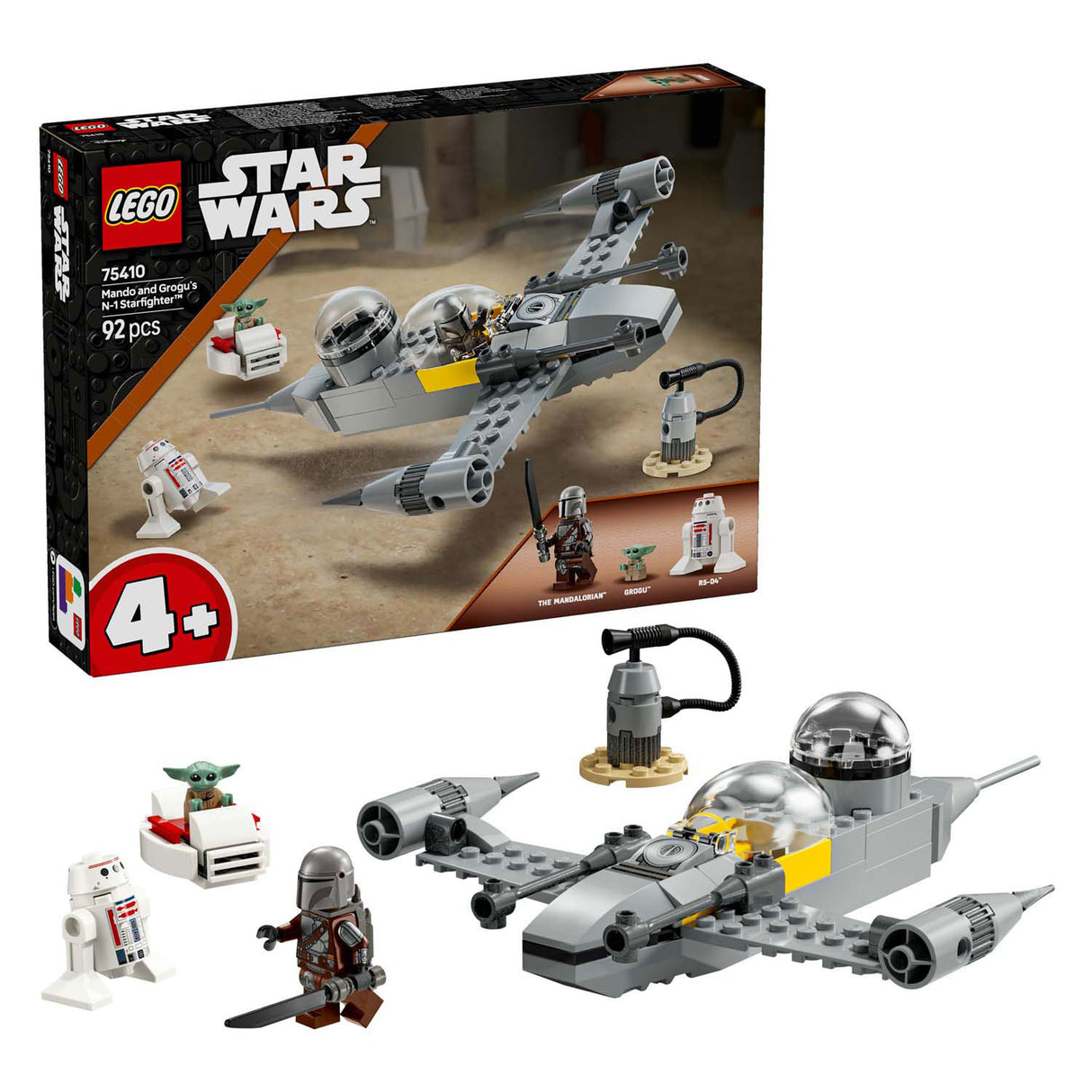 Lego Star Wars 75410 Mando og Grogus N-1 Starfighter