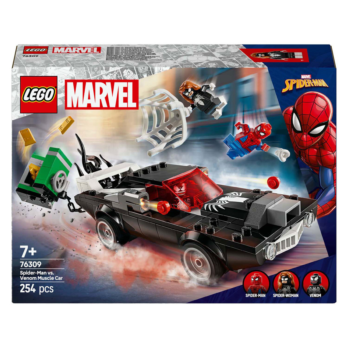 Lego Super Heroes 76309 Spider-Man vs. Venom classic car