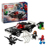 Lego super heroes 76309 spider-man vs. venoms klassieke auto