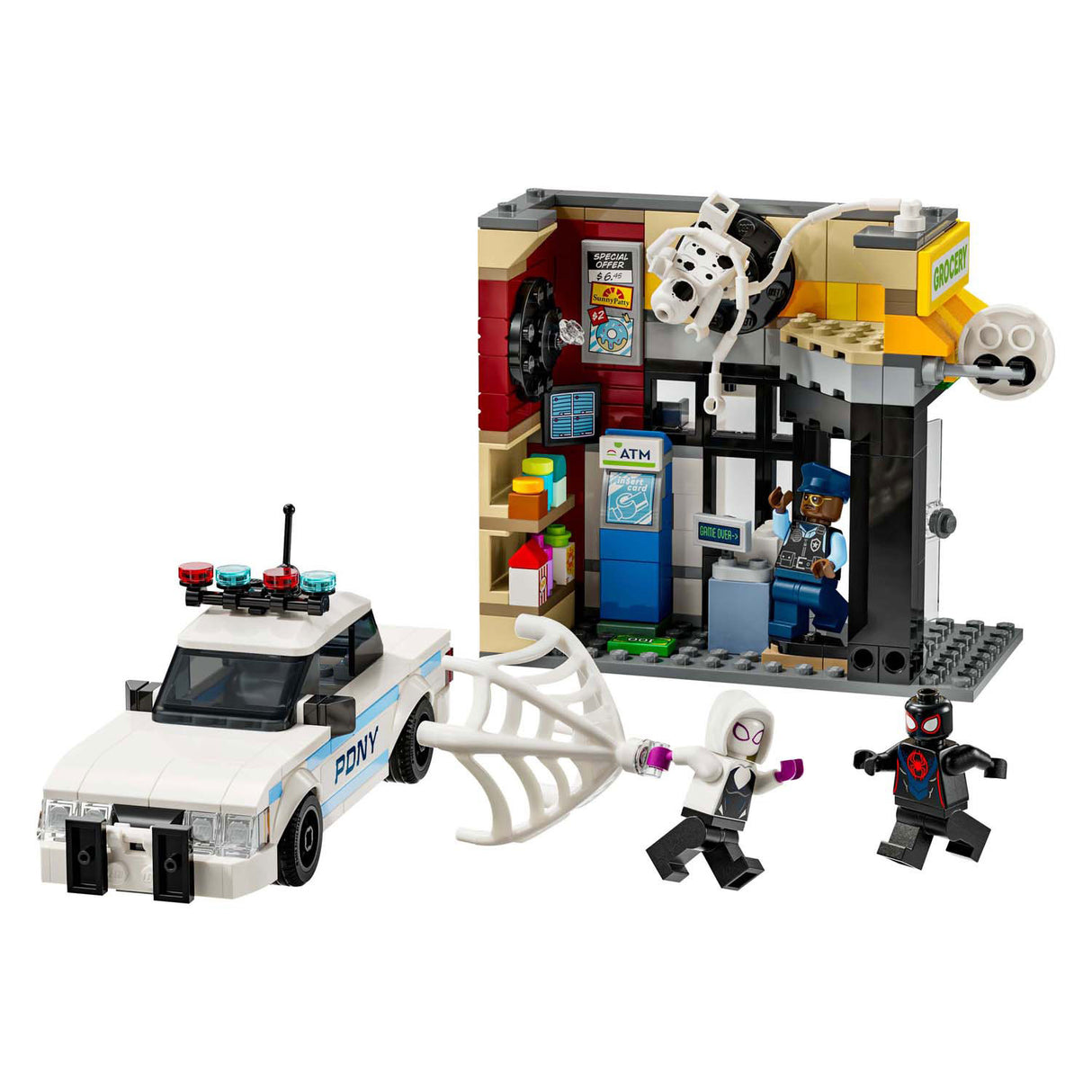 Lego super heros 76311 spider-verse : miles moraux contre la moquerie