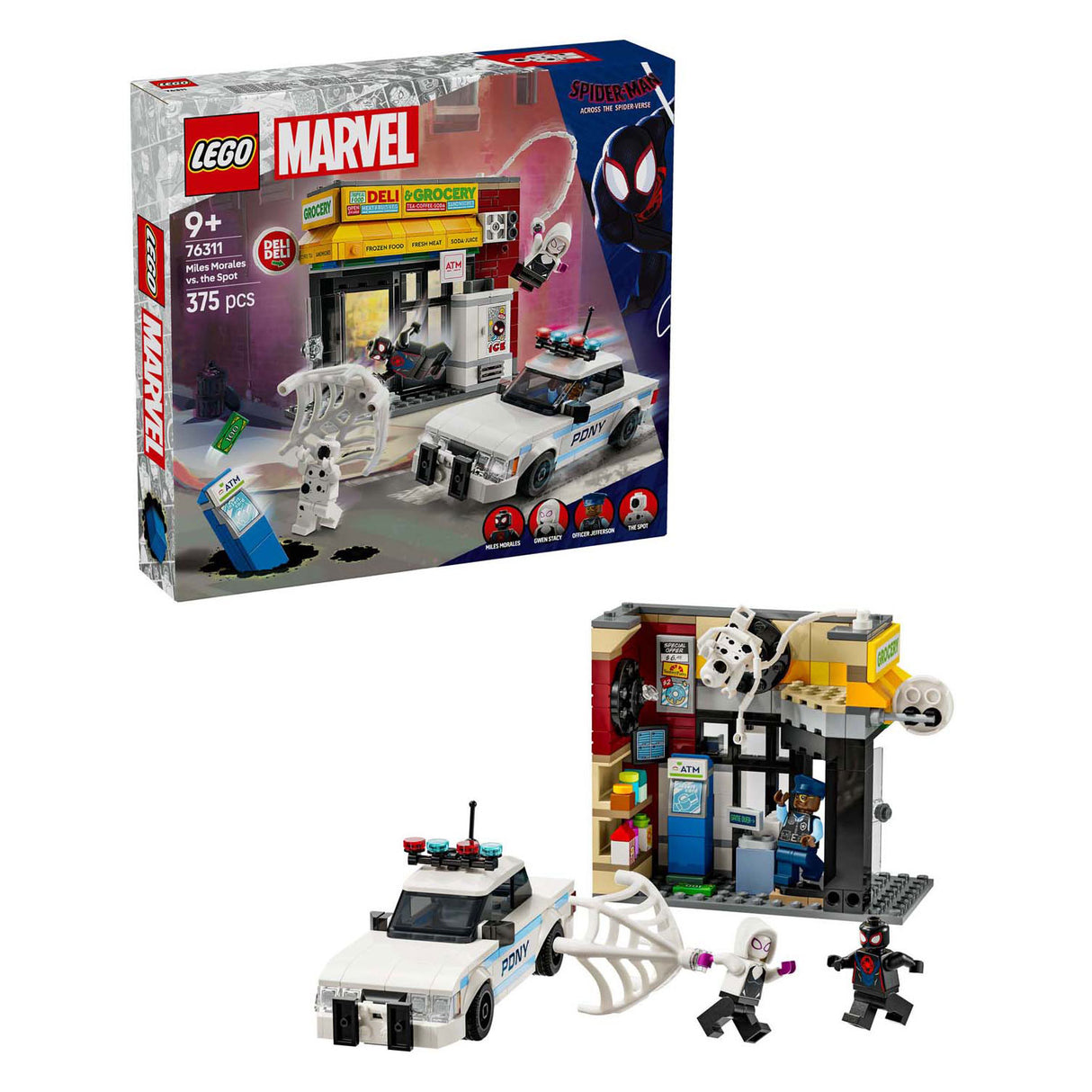 Lego super heroes 76311 spider-verse: miles morales vs. de spot