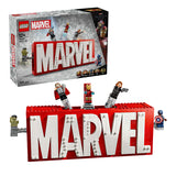 LEGO Super Heroes 76313 Logotipo de Marvel y minifiguras