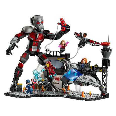 Lego super heros 76314 scène d'action de la guerre civile de Captain America