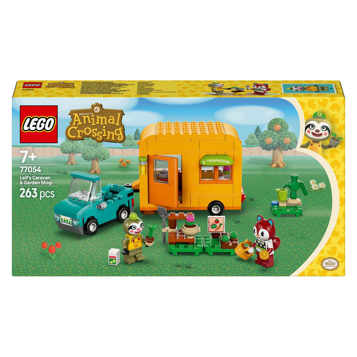 Lego Animal Crossing 77054 Leifs Caravan et Tuinwinkel