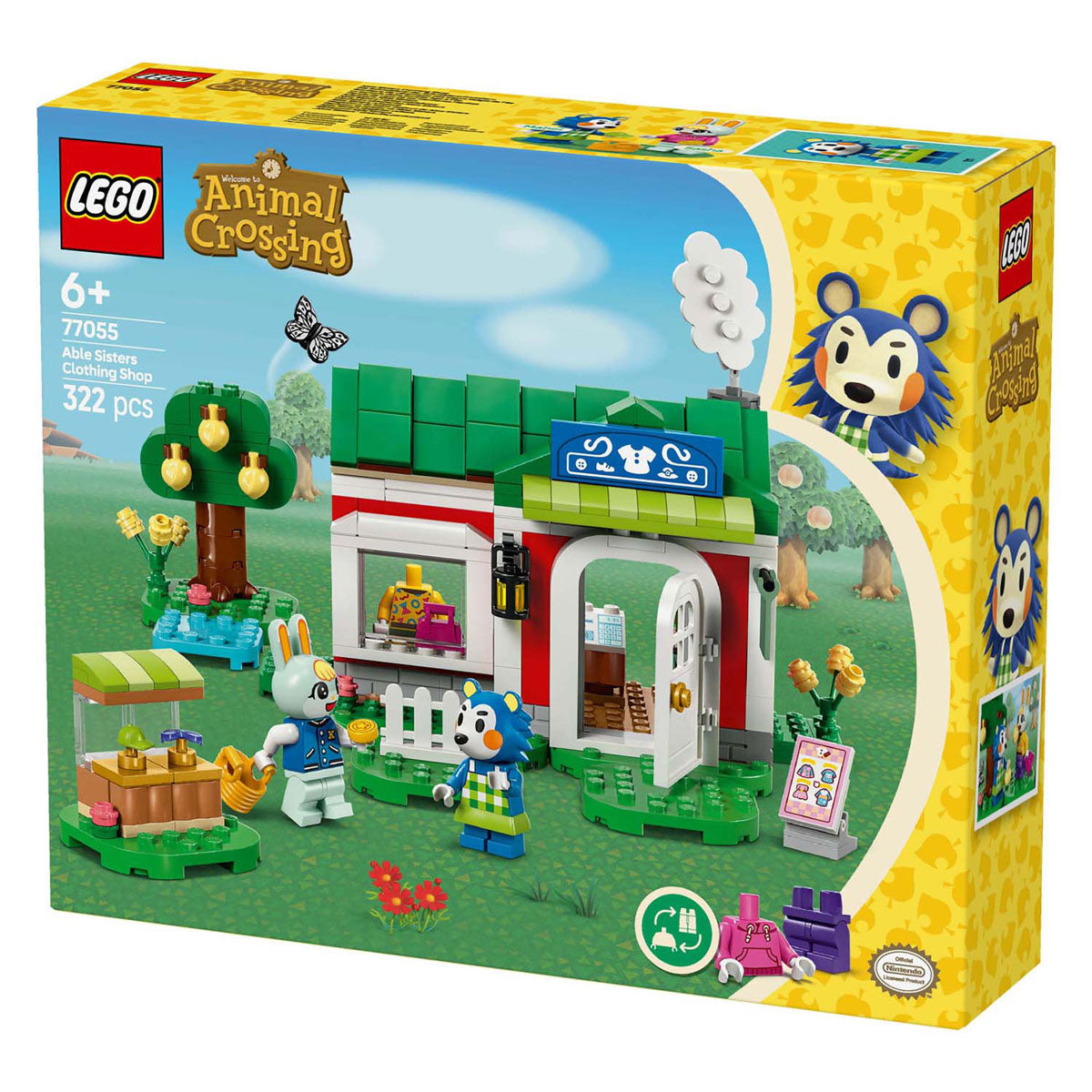 Lego animal crossing 77055 kleermakerij van de zusjes able