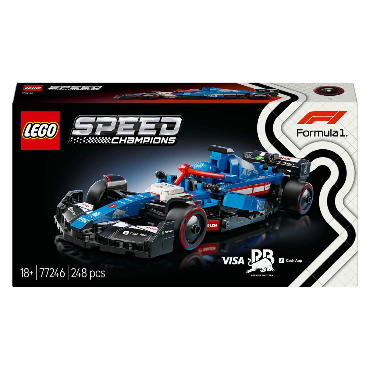 Lego Speed Champions 77246 Application Visa Cash Rb Vcarb 01 Voiture de course F1