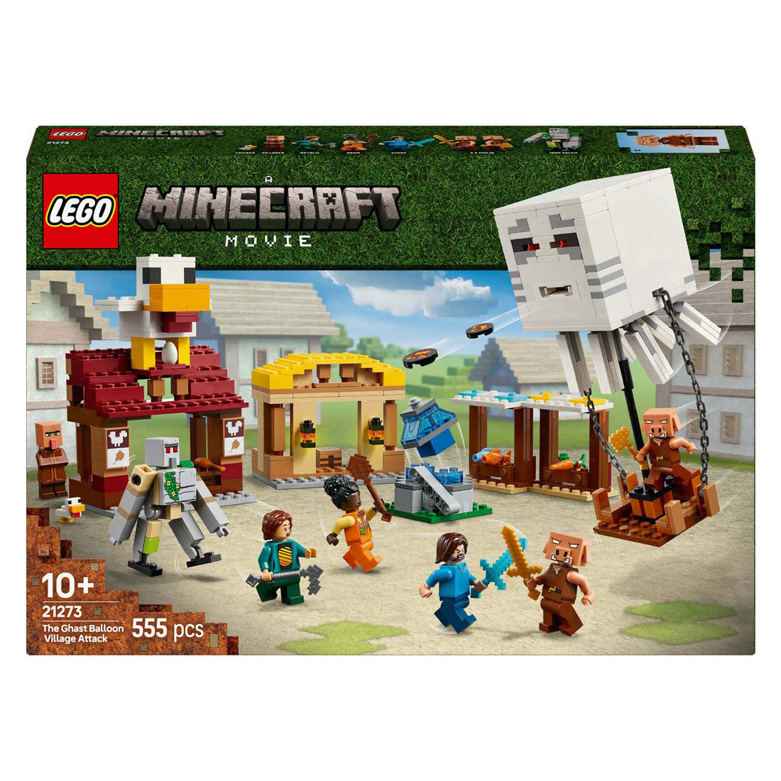 Lego Minecraft 21273 l'horrible attaque en ballon sur le village