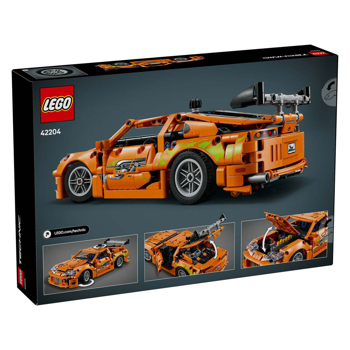 Ensemble Lego® technic fast and furious toyota supra mk4 - 42204