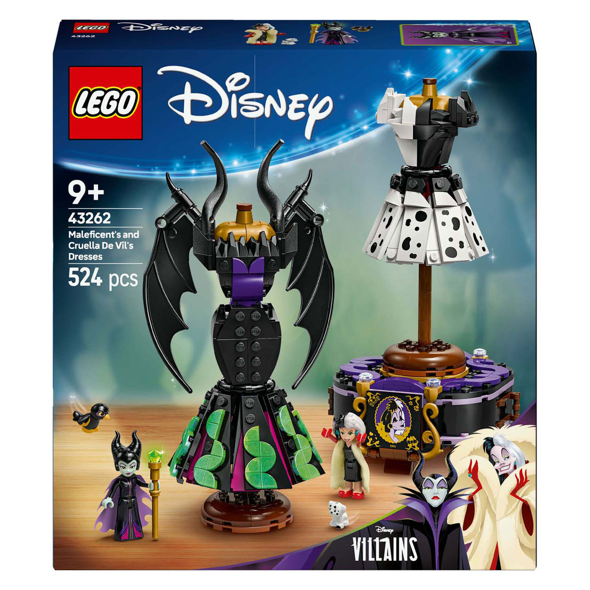 Lego Disney 43262 les robes de Maléfique et Cruella de vil