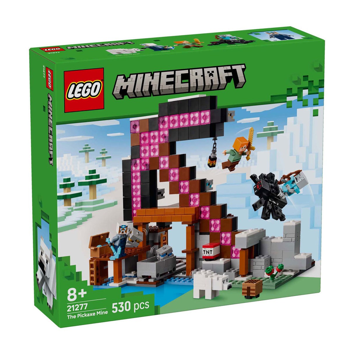 Kit de construction Lego Minecraft la mine de pioche pour enfants - 21277