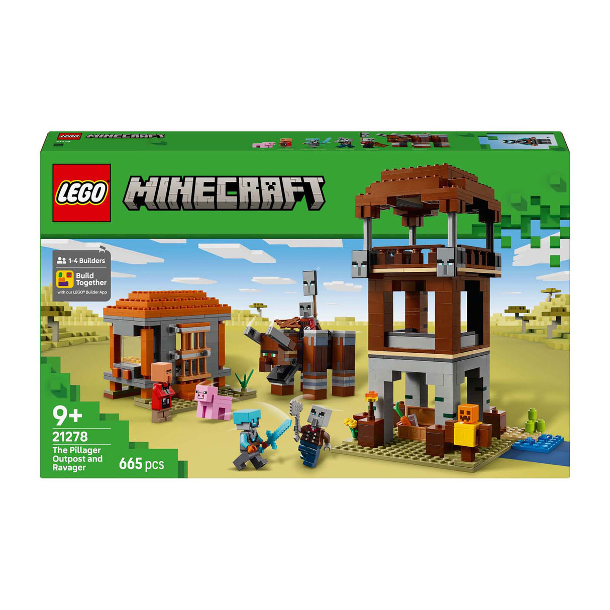 Lego 21278 Minecraft l'avant-poste et le destroyer du pilleur