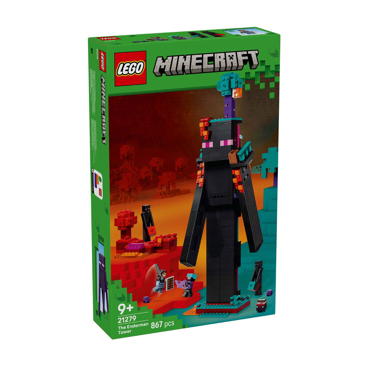 Lego minecraft 2in1 la tour Enderman jouets pour enfants - 21279