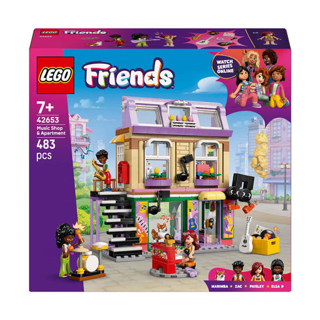 LEGO Friends 42653 magasin de musique et appartement