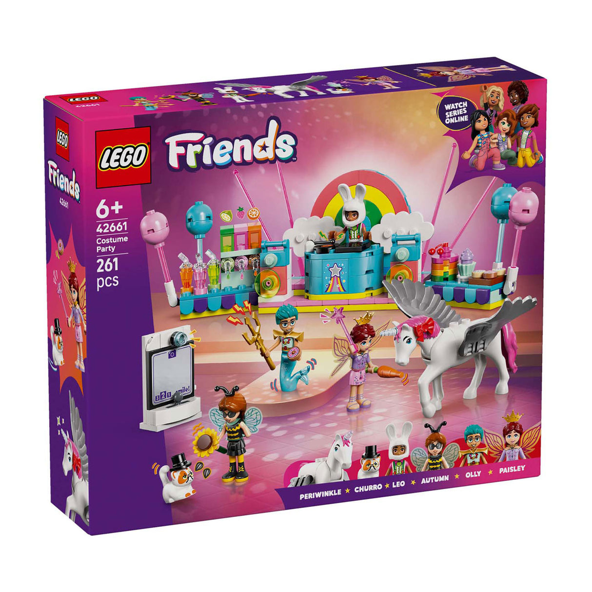 Fête costumée Lego ® Friends avec licorne et fée - 42661