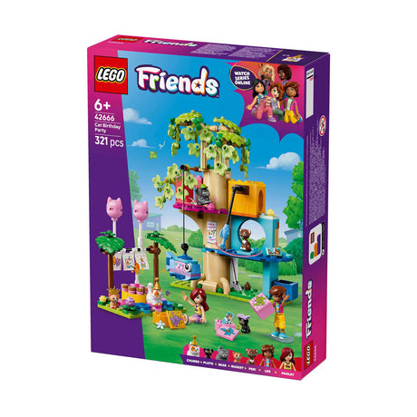 LEGO Friends 42666 Fête d'anniversaire de chat et cabane dans les arbres