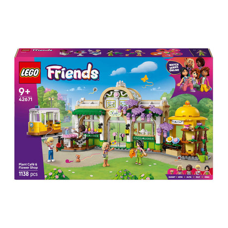 Ensemble de construction Lego ® Friends, un café aux plantes et un magasin de fleurs - 42671