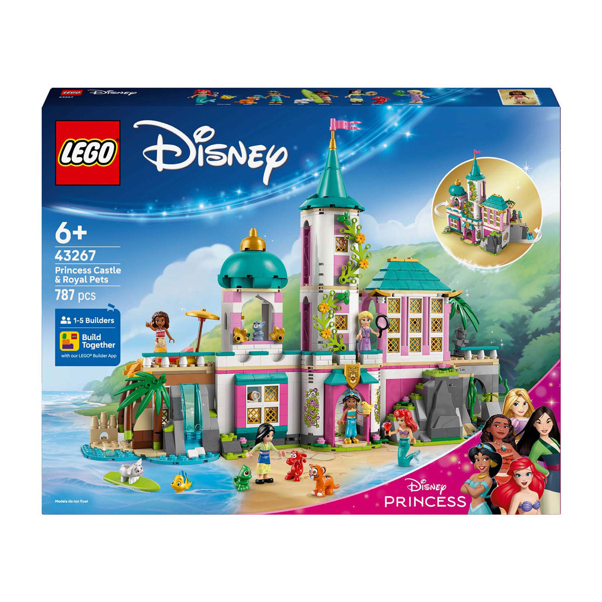 Lego 43267 Disney Princess Château de princesse et animaux royaux