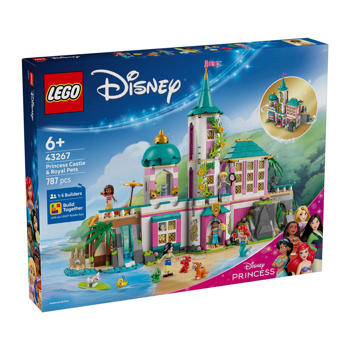 Lego 43267 Disney Princess Château de princesse et animaux royaux