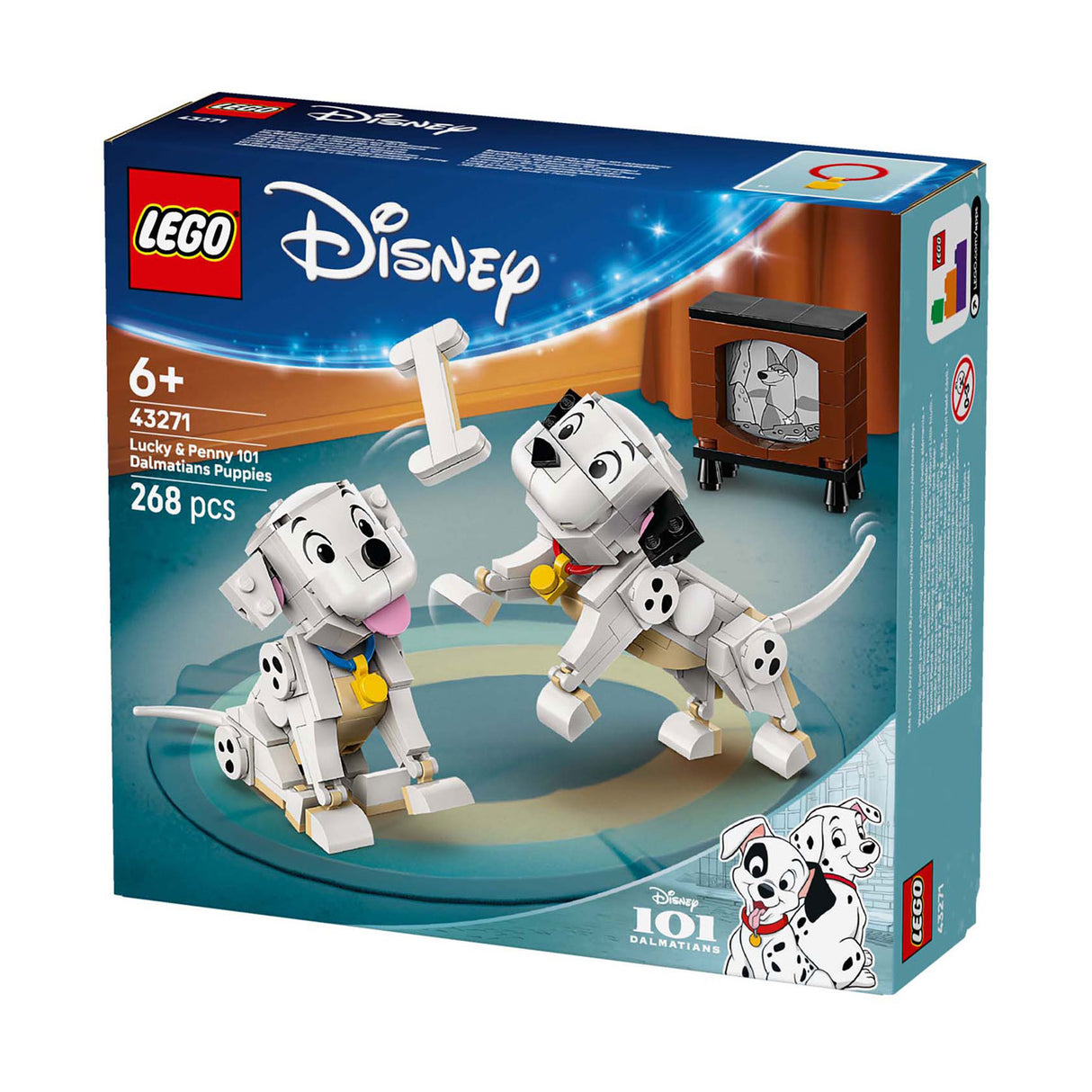 Lego 43271 Disney classique Lucky et Penny des 101 Dalmatiens