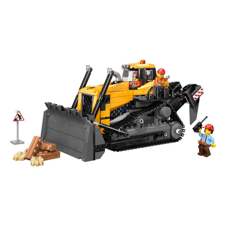 Bulldozer jaune Lego ® city, véhicule de chantier - 60466