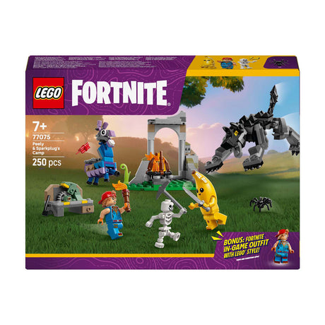 Lego Fortnite 77075 Camp Peely et bougies d'allumage