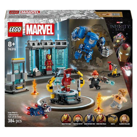 Lego 76315 super héros merveille laboratoire d'iron man: salle d'armure