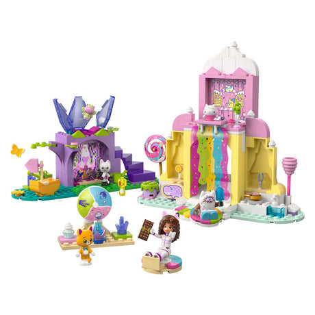 Maison de poupée Lego Gabby 11205, montagne de bonbons et jardin de chatons