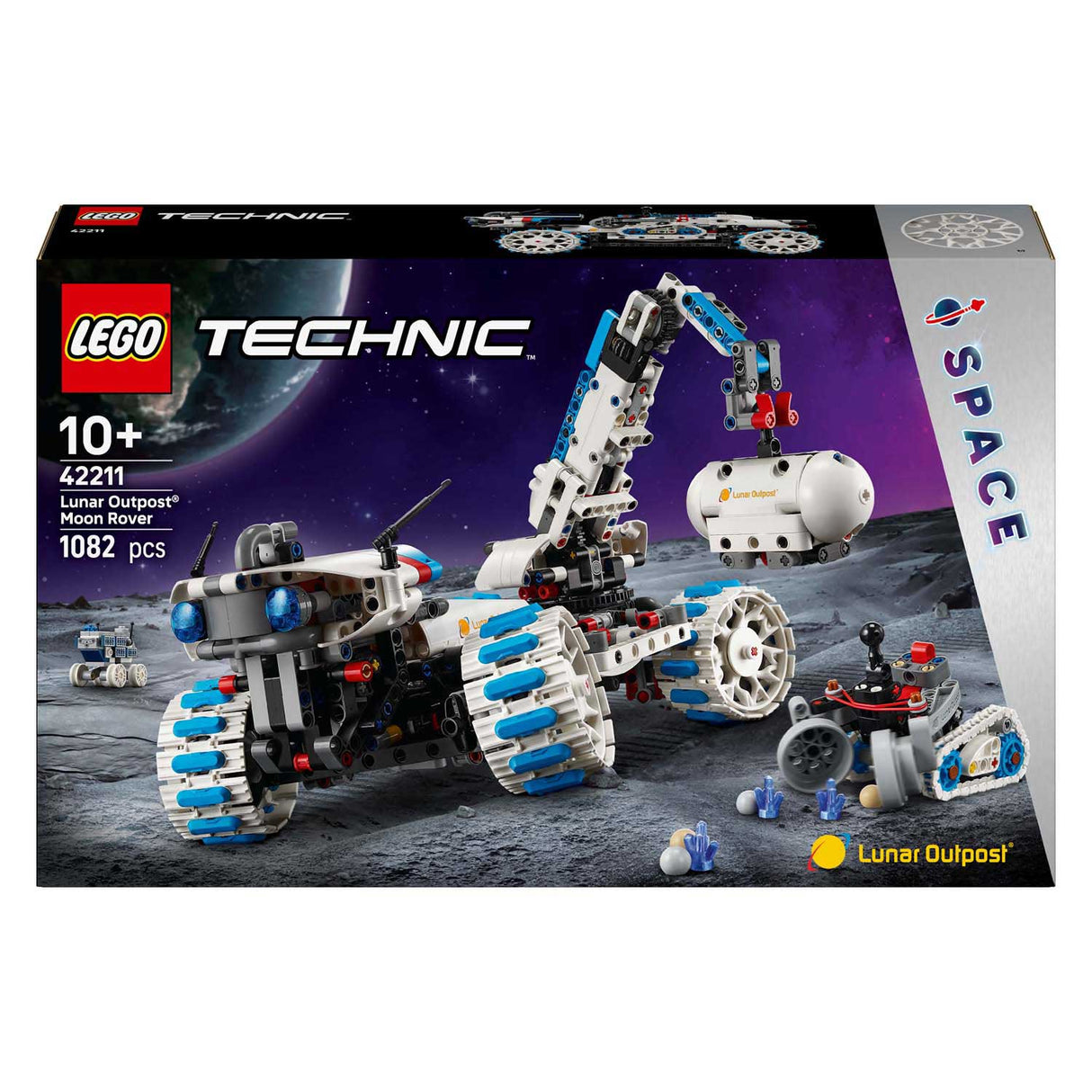 Lego Technic 42211, avant-poste lunaire, véhicule spatial Moon Rover