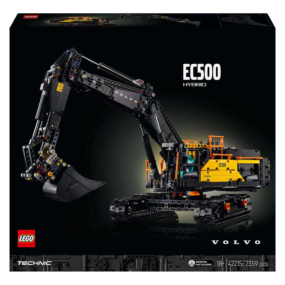 Lego Technic 42215 La pelle hybride Volvo EC500