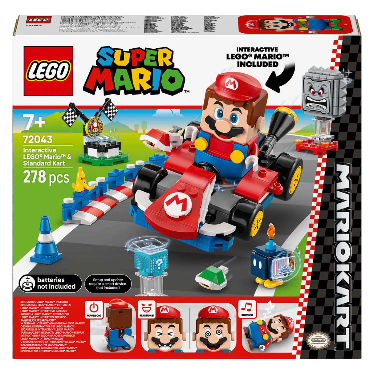 Lego super mario 72043 mario et kart standard