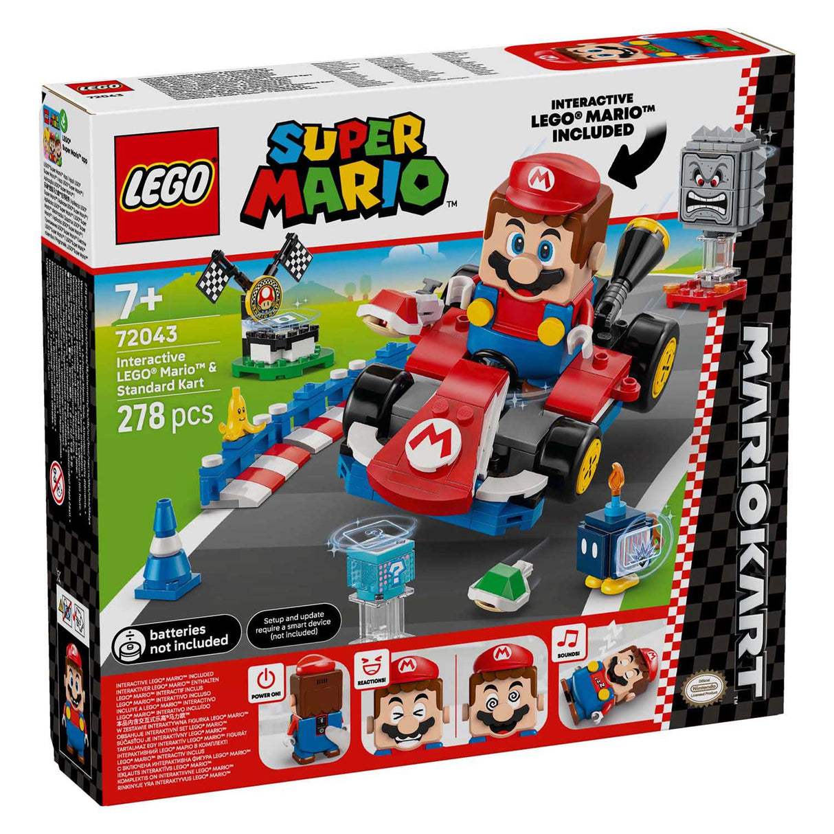 Lego super mario 72043 mario et kart standard