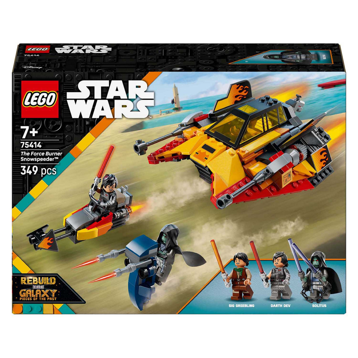 Lego star wars 75414 le snowspeeder du brûleur de force