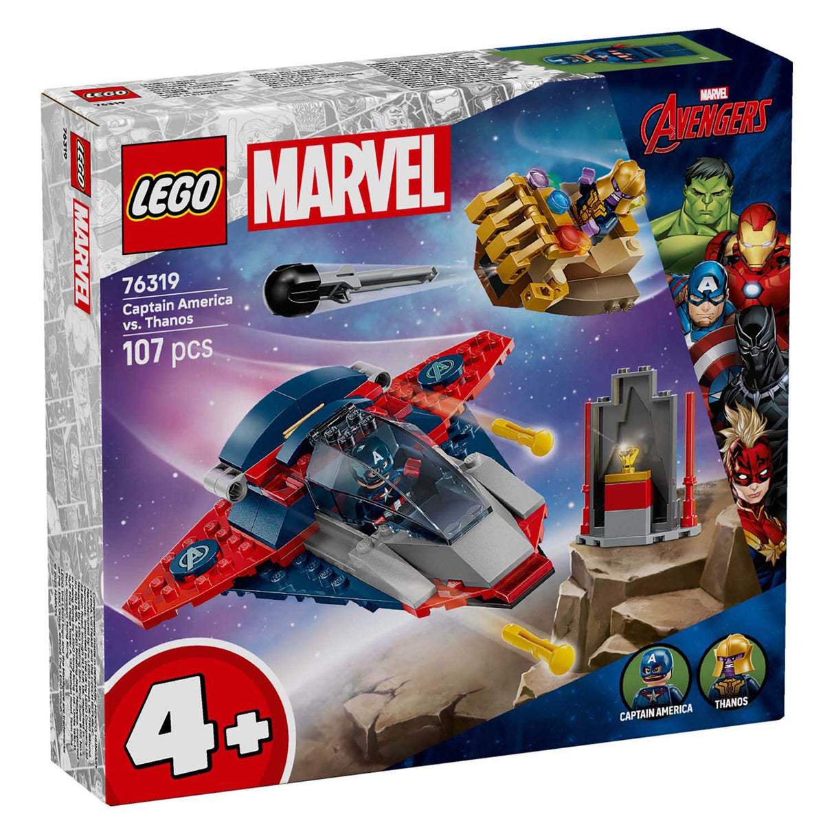 LEGO Super Heroes Marvel 76319 Captain America contre Thanos