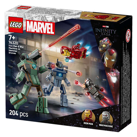 Lego ® ǀ Marvel Iron Man et machine de guerre contre les drones marteaux - 76320