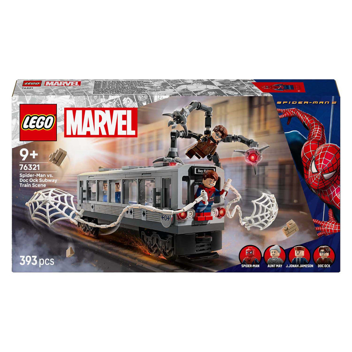 Lego super heros merveille 76321 scène de métro Spider-Man contre Docock